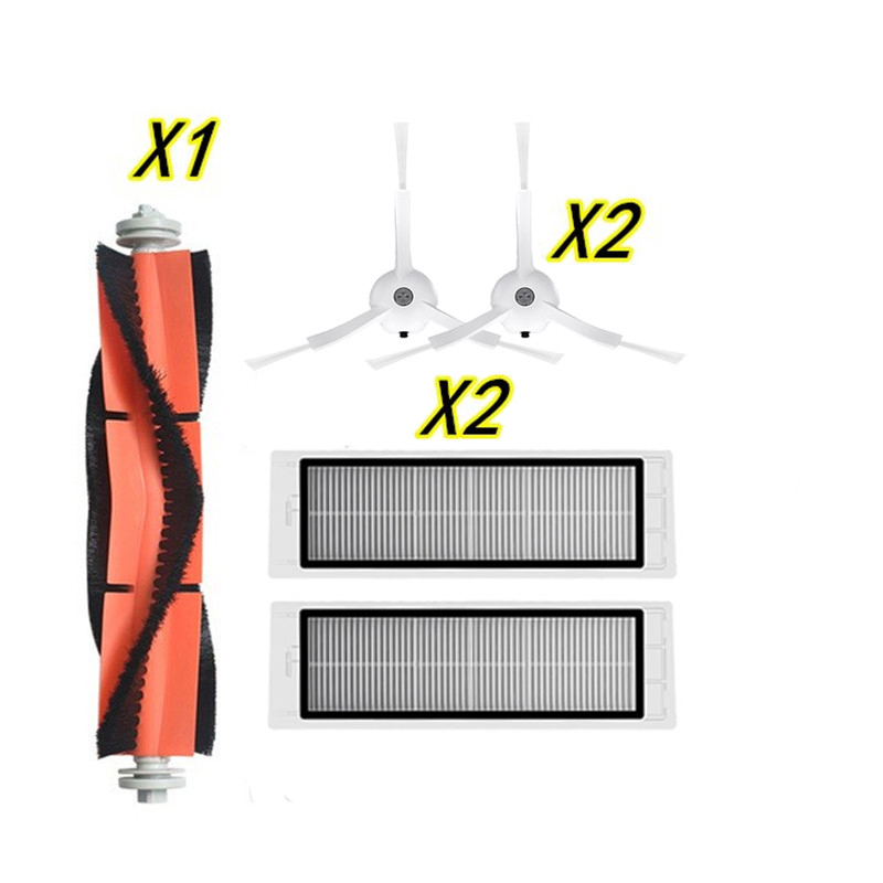 适配小米米家1S石头扫地机器人配件SDJQR02RR主刷边刷滤网主刷罩-图3