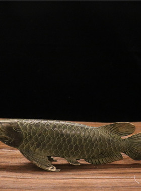 金龙鱼黄铜礼物桌面摆件新品