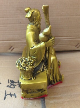 药王孙思邈纯铜人物雕像家居装饰品摆件客厅供奉佛像五大名医