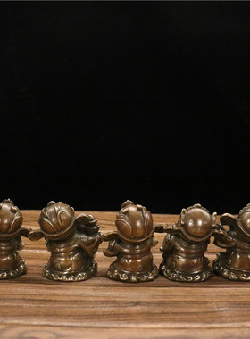 五路财神小号车载古玩铜器新品