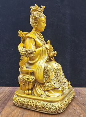 纯铜三宵娘娘铜像云霄眼光送子娘娘三霄送子奶奶客厅供奉摆件