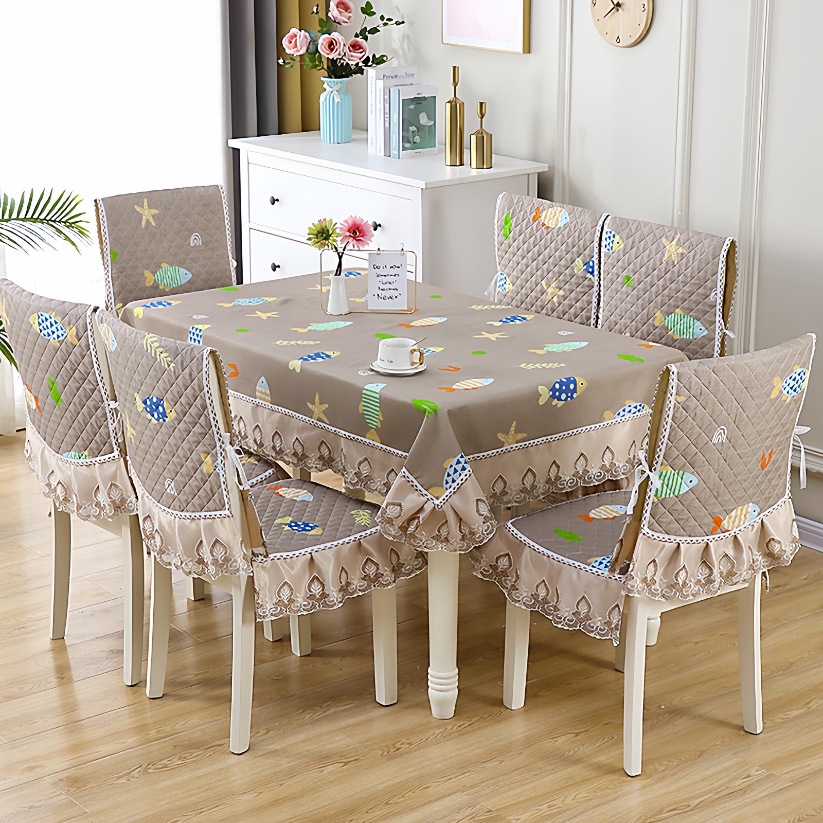 简约现代餐椅垫套装家用椅子套罩餐桌长方形桌布通用坐垫椅垫椅套,淘宝优惠券,粉丝福利购,淘宝优惠卷