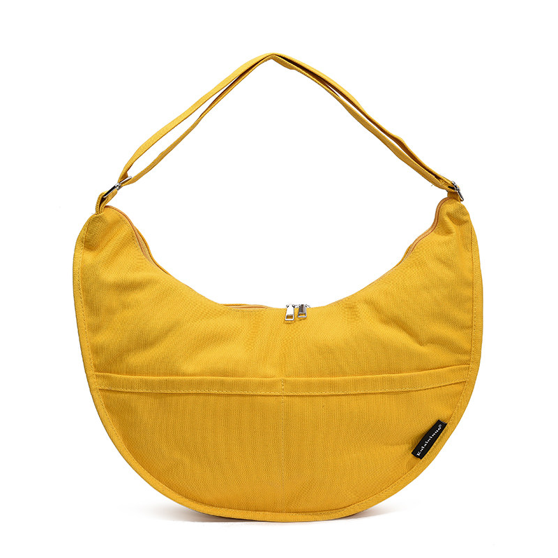 Linglan three-color optional large-capacity canvas dumpling bag