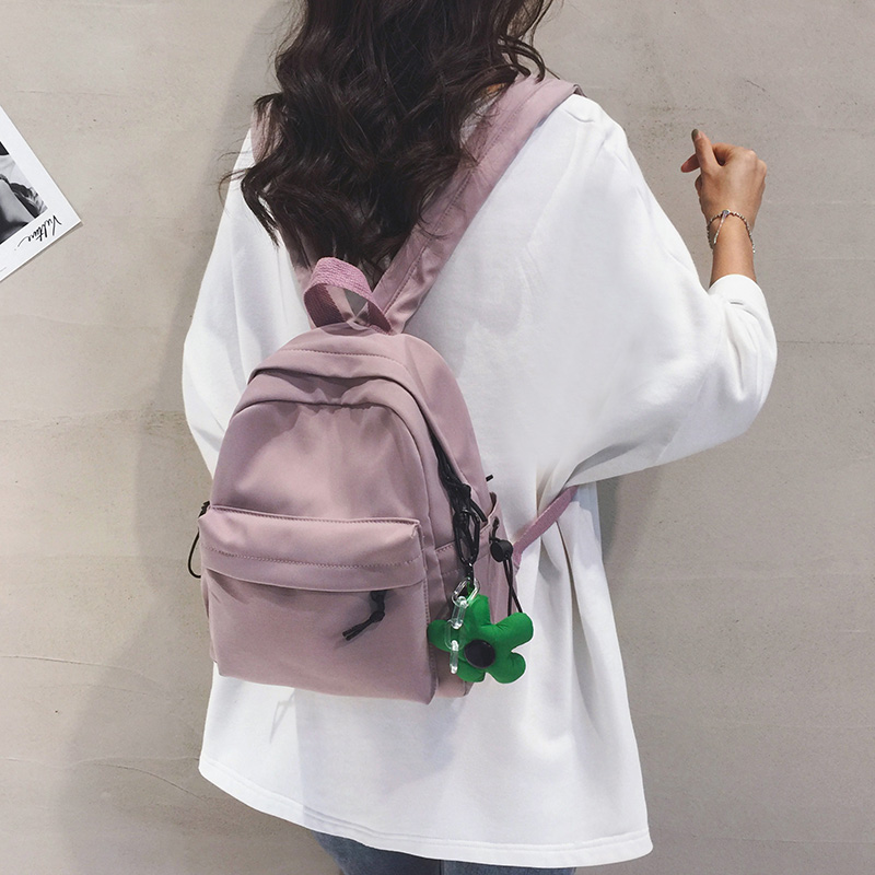 简约黑色小型迷你双肩包女时尚小号书包休闲通勤旅游小巧轻便背包,淘宝优惠券,粉丝福利购,淘宝优惠卷