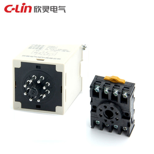 CLin欣灵牌DH48S-S 0.1s-990h JSS48A-S数显双延时循环继电器带座 - 图3