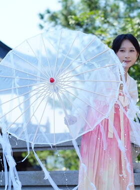 中国风古装汉服拍摄道具流苏伞