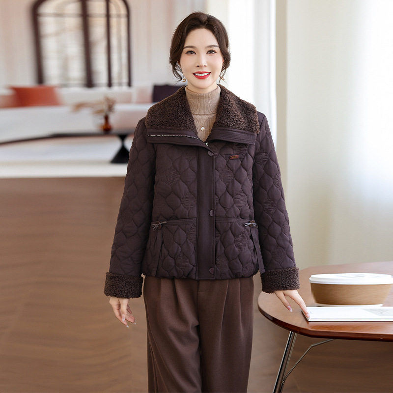 妈妈装气质棉服外套中年冬季新款洋气保暖棉衣小个子百搭棉袄,淘宝优惠券,粉丝福利购,淘宝优惠卷