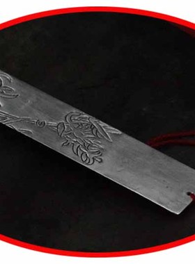 丽江雪花银竹子吊坠手工定制