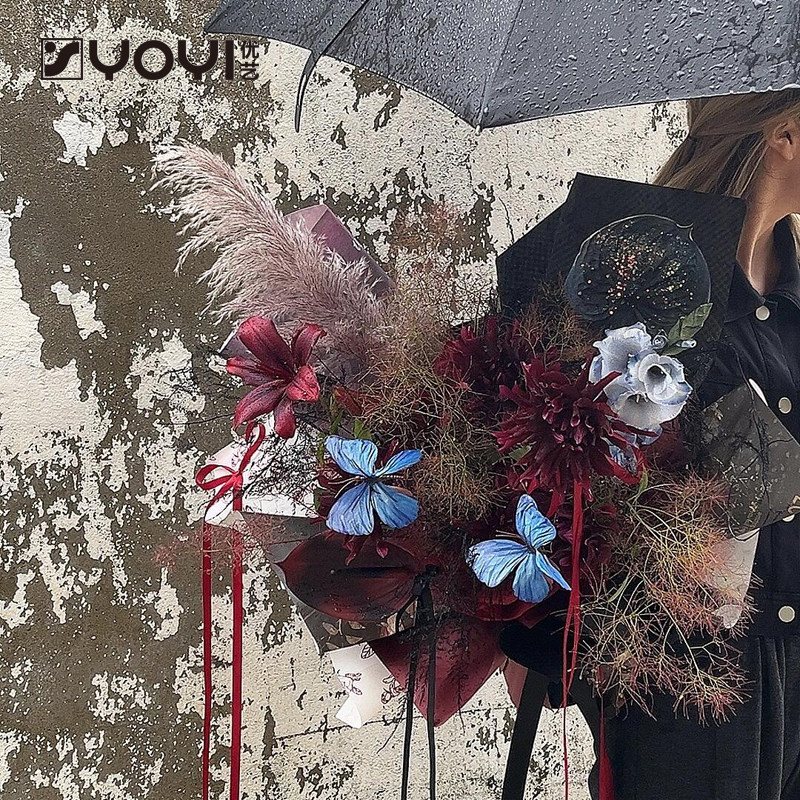 优艺仿真蝴蝶枯枝蝴蝶立体晕染干花装饰插花配饰花艺摄影道具蝴蝶,淘宝优惠券,粉丝福利购,淘宝优惠卷