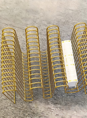 现代简约书报架创意落地金属亚克力杂志架样板间饰品摆件