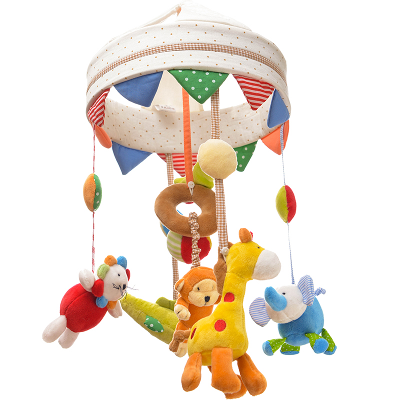 蓝牙充电音乐旋转布艺新生婴儿床床铃挂铃宝宝悬挂安抚玩具带遥控,淘宝优惠券,粉丝福利购,淘宝优惠卷