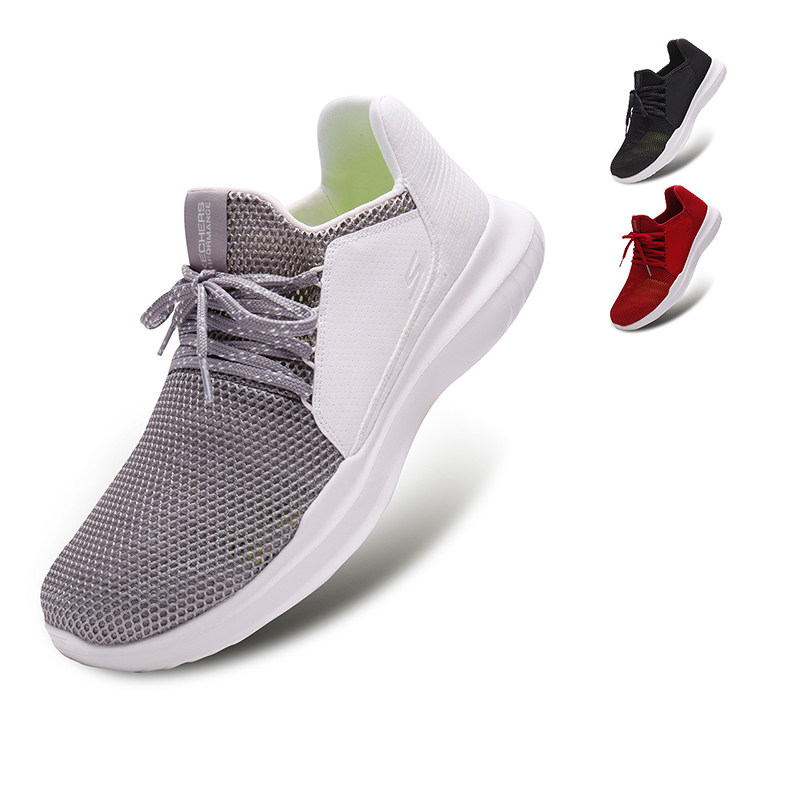 skechers男轻质缓震时尚休闲鞋 SKECHERS海外跑步鞋