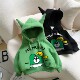 Children's cute winter fleece and thickened hooded sweatshirt
