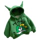 Children's cute winter fleece and thickened hooded sweatshirt