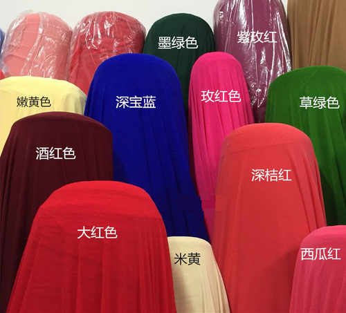 进口氨纶细网面纱面料丝袜内衬内衣打底衫弹力柔软微透网纱布料 - 图0