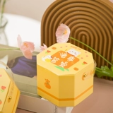 Мультяшная портативная милая коробка, со снежинками