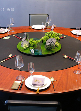 新中式酒店餐桌花微景观