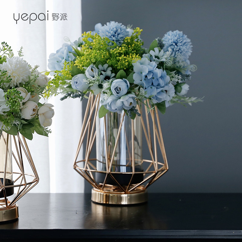 轻奢仿真花装饰摆件假花高档室内客厅餐桌绢花玄关摆件茶几电视柜,淘宝优惠券,粉丝福利购,淘宝优惠卷