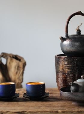 龙隐斋 柴烧系列烧铁壶银壶专用电陶炉静音烧水煮水煮茶炉家用