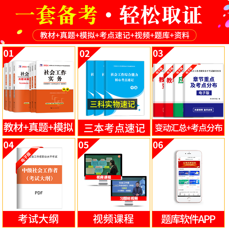 社会工作者中级2024年考试教材社工资格考试用书全套试卷专家解析历年真题解析社工证招聘考试题库社会工作者综合能力实务法规2023-图0