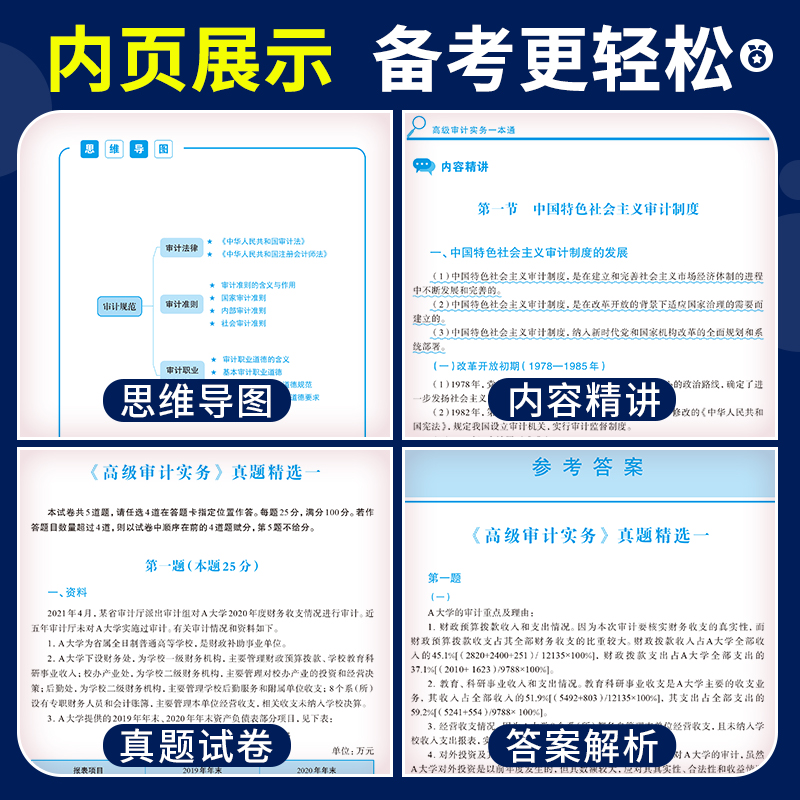 高级审计师教材2024年新版高级审计师辅导用书历年真题试卷解析高级审计实务一本通模拟卷题库全套高级审计师考试复习指南真题网课 - 图2