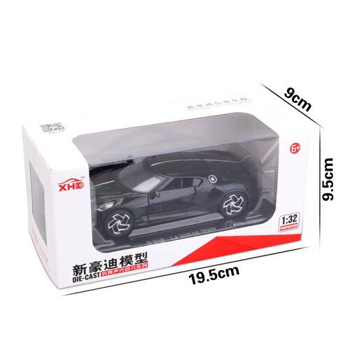 布加迪跑车模型1:32合金车模声光回力5开玩具车仿真汽车模型摆件 - 图2