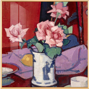 现代轻奢油画客厅餐厅装饰画 文艺复古书房静物法式优雅挂画-芳香