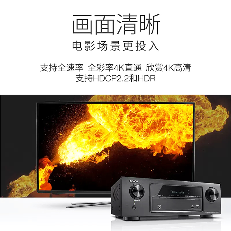 【实体旗舰店】Denon/AVR-X540天龙功放家用大功率5.2声道影院 - 图3