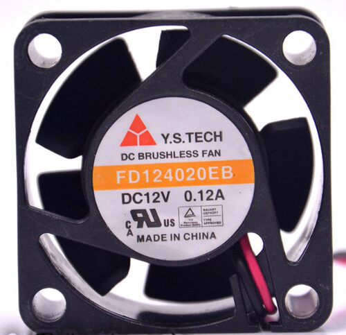 全新Y.S.TECH元山FD124015MB EB 4015mm机箱12V散热器风扇 0.12A - 图1