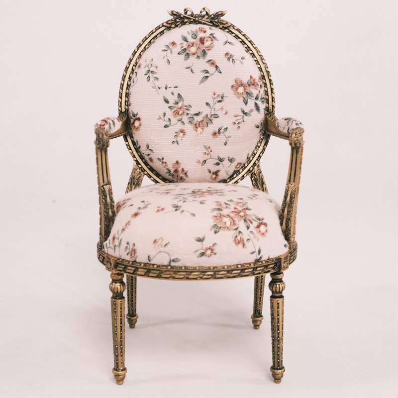 微观臻慕 6分娃用微缩家具奥古斯特花椅材料包娃屋迷你模型DIY椅,淘宝优惠券,粉丝福利购,淘宝优惠卷