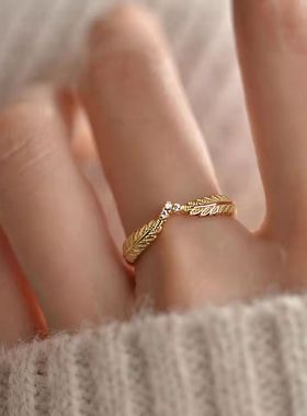 军恋纯银戒指女橄榄枝兵哥哥送军嫂异地情侣礼物军旅情人纪念首饰