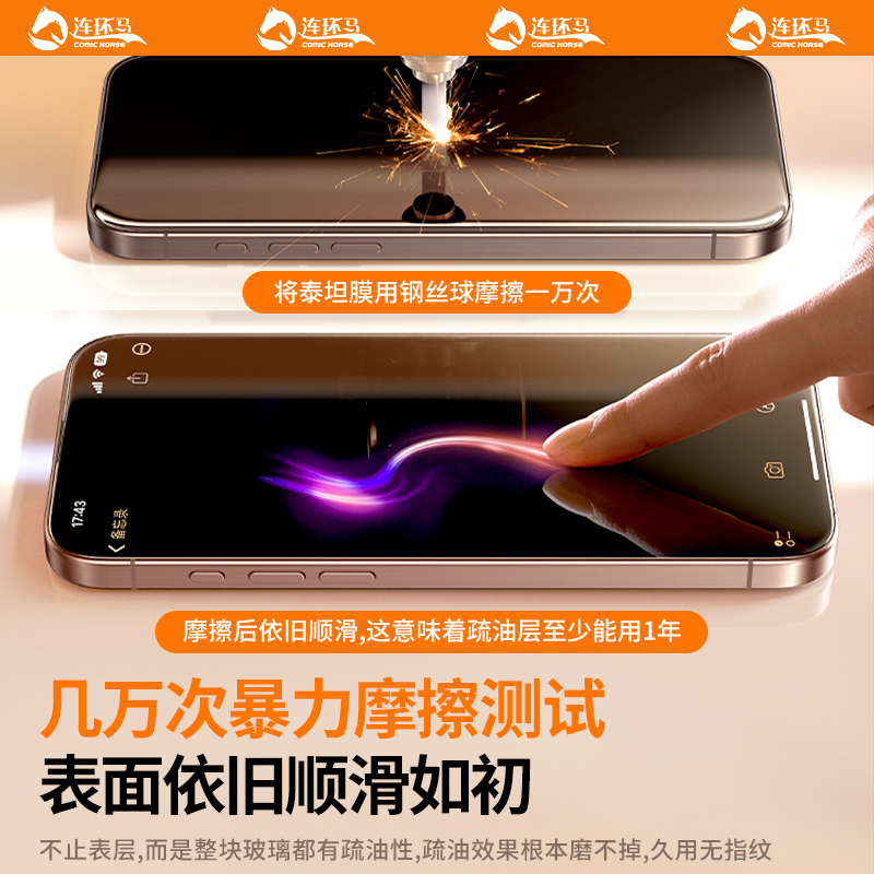 适用iPhone16钢化膜15手机全屏11适用苹果13promax12xr防窥膜x14pro无尘仓plus防摔ip新款iphonex高清e保护xs-图2