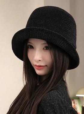 onohat复古针织保暖渔夫帽男女