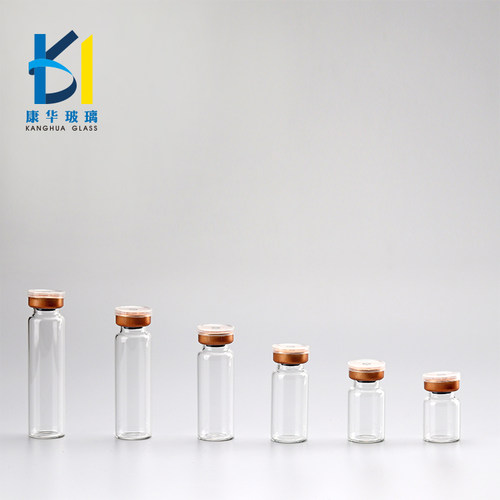 带盖无铅透明玻璃小药瓶管制玻璃瓶疫苗瓶西林瓶青霉素瓶注射剂瓶 - 图0