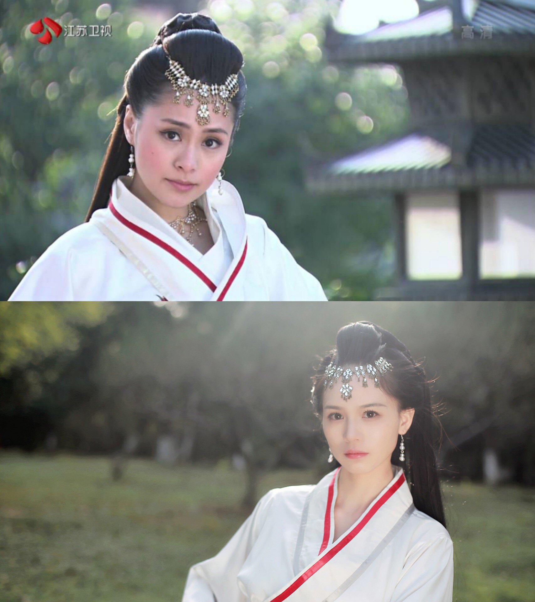 女娲传说之灵珠仙乐同款古装印花气质拖尾仙女长裙钟欣潼出租出租