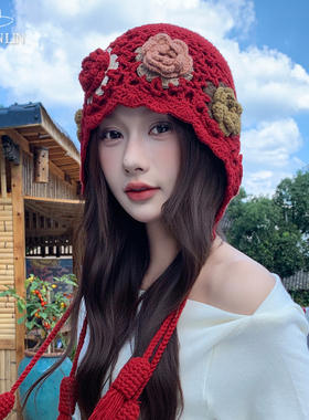 拍照凹造型旅游百搭显脸小套头帽