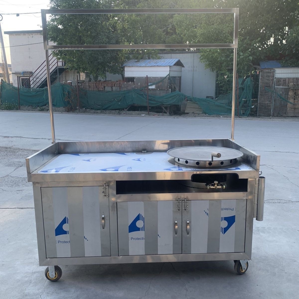 重庆李妹妹葱油饼车锅盔手推车摆摊小吃车炒粉煤气灶鲜肉杂粮煎饼,淘宝优惠券,粉丝福利购,淘宝优惠卷