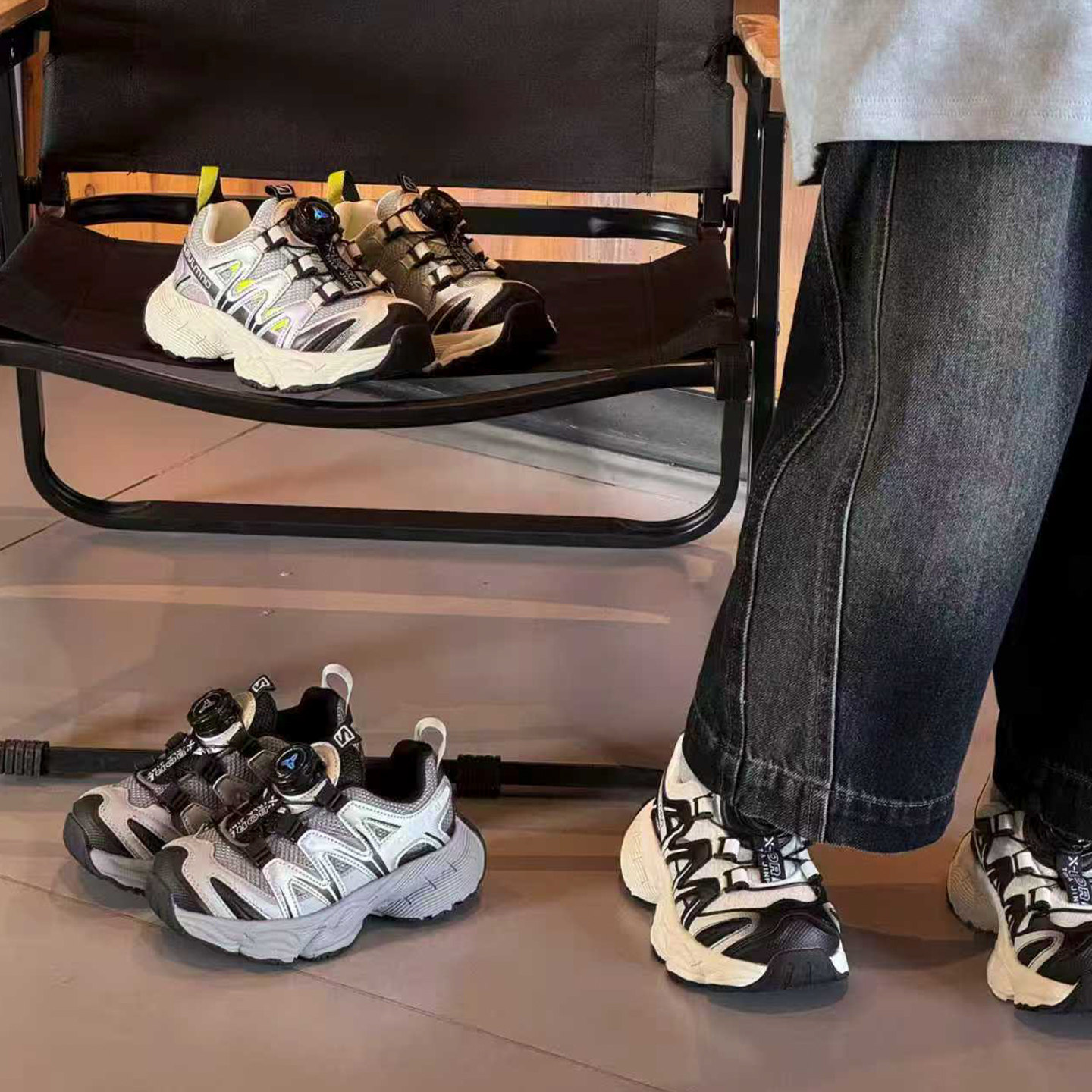 韩版旋纽扣童鞋2026春款儿童运动鞋男童户外登山鞋女童厚底老爹鞋,淘宝优惠券,粉丝福利购,淘宝优惠卷