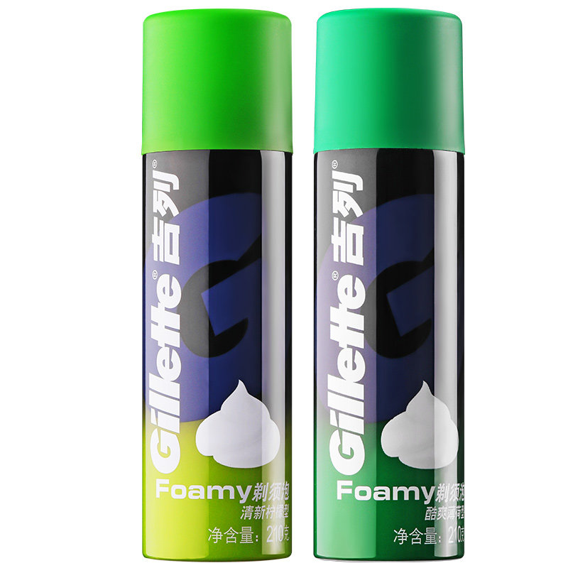 吉列剃须泡沫刮胡子啫喱吉利剃须刀 鲁阳家居剃须啫喱/剃须膏/剃须泡