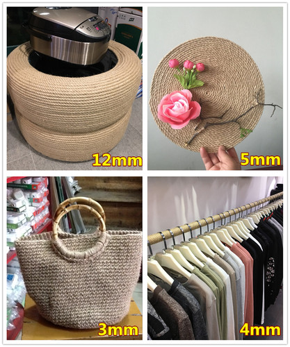 粗麻绳绳子细麻绳捆绑绳优质麻绳装饰品手工麻绳照片墙吊灯拔河绳 - 图1