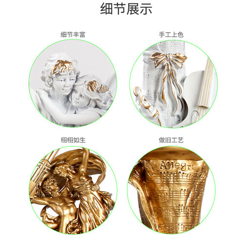 欧式落地钟客厅摆钟立式钟表摆件高档座钟家用现代立钟法式复古大 - 图2