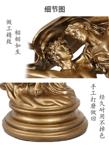 欧式座钟客厅艺术摆钟时钟落地钟表摆件创意新中式轻奢台式现代大 - 图1