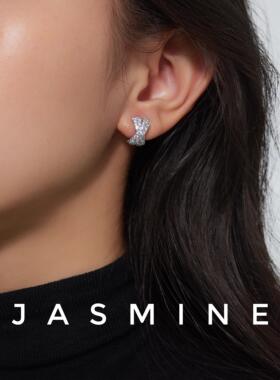 JASMINE原创925纯银小爱心耳钉