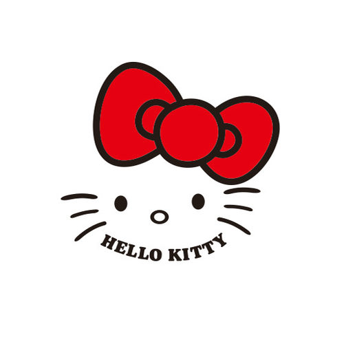 爱佳墙贴墙帖贴纸儿童房卧室Hello kitty 凯蒂猫公主玻璃贴蝴蝶结 - 图2