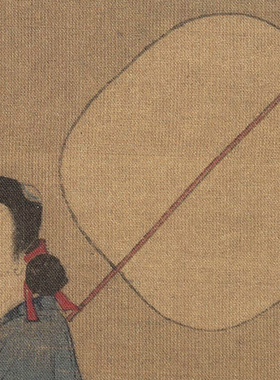 招凉仕女图人物画仿古字画装饰画