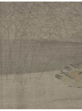 北宋梁师闵芦汀密雪图古代山水画横幅花鸟轴高清复制临摹学习底稿