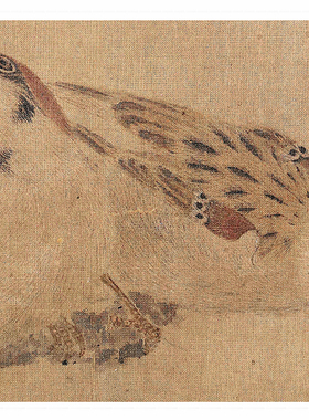 雀图原作高清微喷宣纸复制国画