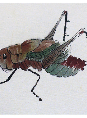 1:1近代绘画齐白石小品册页83张学习临摹装饰复古国画宣纸24X35cm