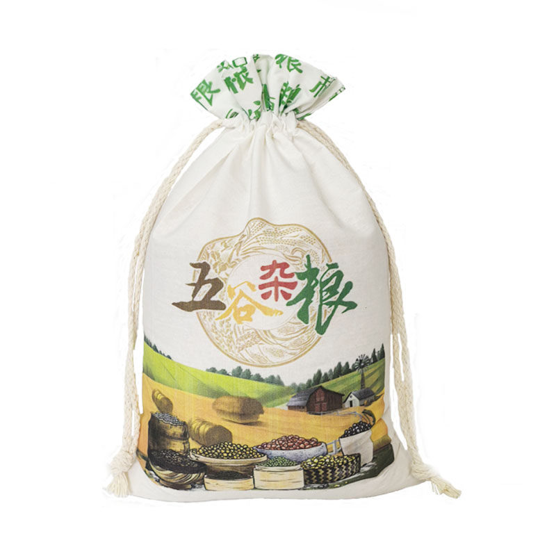 现货大米帆布袋小米袋子杂粮布袋面粉包装袋抽绳束口袋大米袋子,淘宝优惠券,粉丝福利购,淘宝优惠卷
