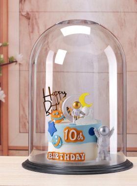 德国乐扣Lock乐扣PC塑料透明罩子蛋糕模型展示罩手办工艺品摆件永